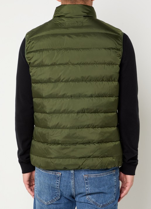 Gant Gewatteerde bodywarmer met ritszakken - achterkant 3 donkergroen