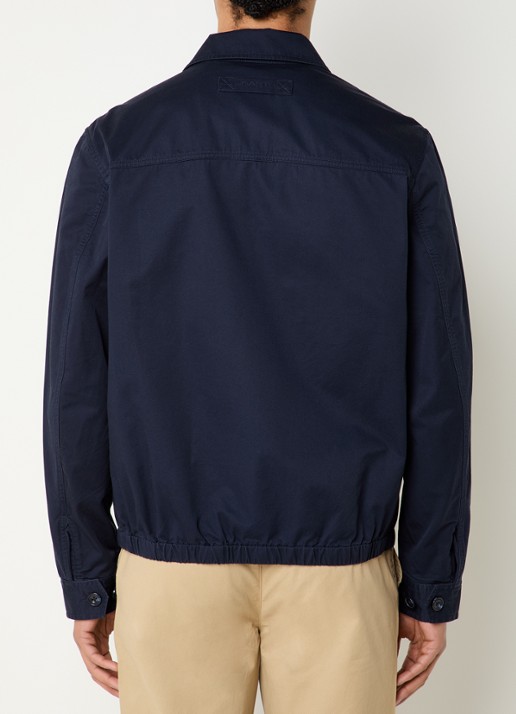 Gant Jack met logo en steekzakken - achterkant 4 donkerblauw