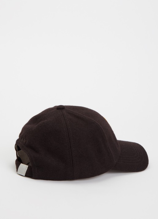 Gant Melton pet met logo - detail donkerbruin