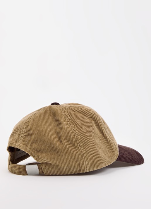 Gant Pet van corduroy met logoborduring  - detail camel