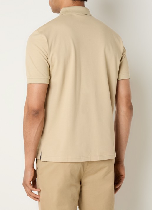 Gant Regular fit polo met logoborduring - achterkant 3 beige