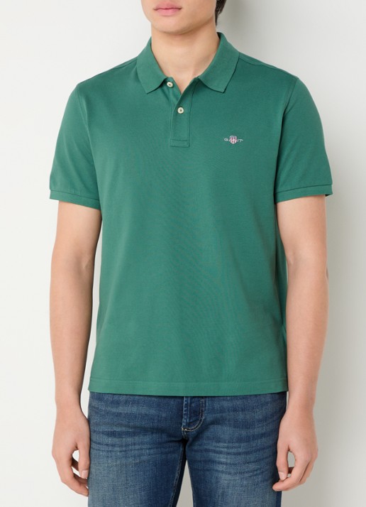 Gant Regular fit polo van piqué katoen met logo