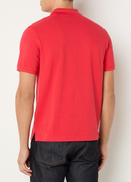 Gant Regular fit polo van piqué katoen met logo - achterkant 4 rood