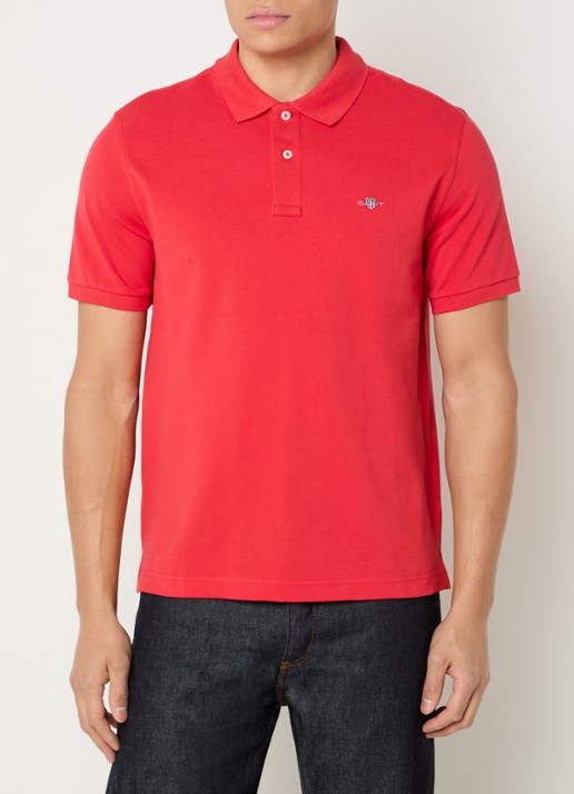 Gant Regular fit polo van piqué katoen met logo