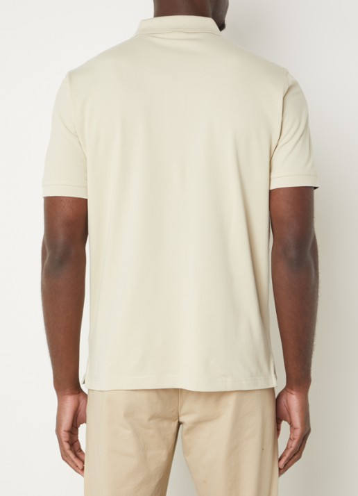 Gant Regular fit polo van piqué katoen met logoborduring - achterkant khaki