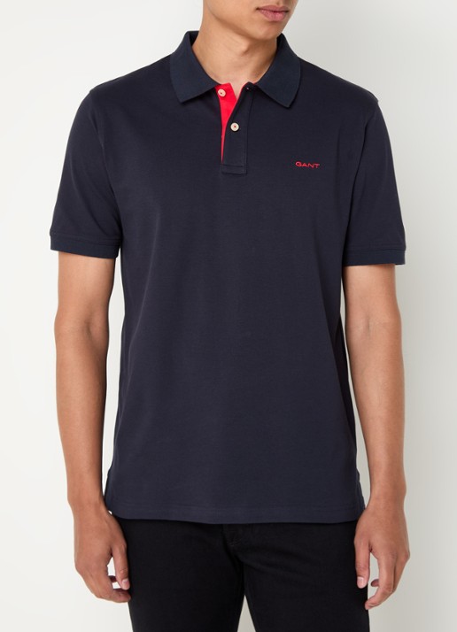 Gant Regular fit polo van piqué katoen met logoborduring