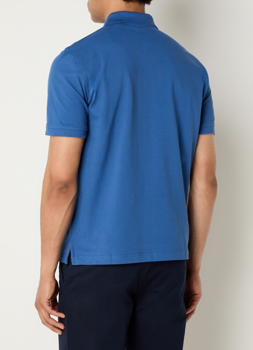 Gant Regular fit polo van piqué katoen met logoborduring - achterkant 4 indigo