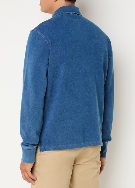 Gant Rugger trui met logo - achterkant 2 indigo