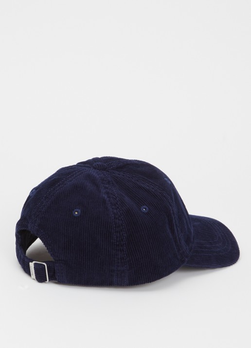 Gant Shield pet met  van corduroy met logoborduring - detail 2 donkerblauw
