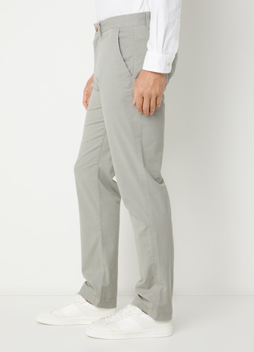 Gant Slim fit chino met steekzakken - detail 4 grijs