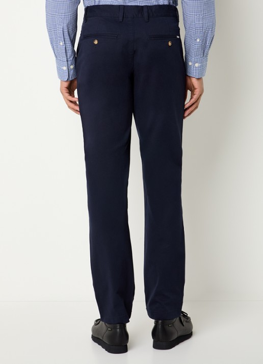 Gant Slim fit chino met steekzakken - achterkant blauw