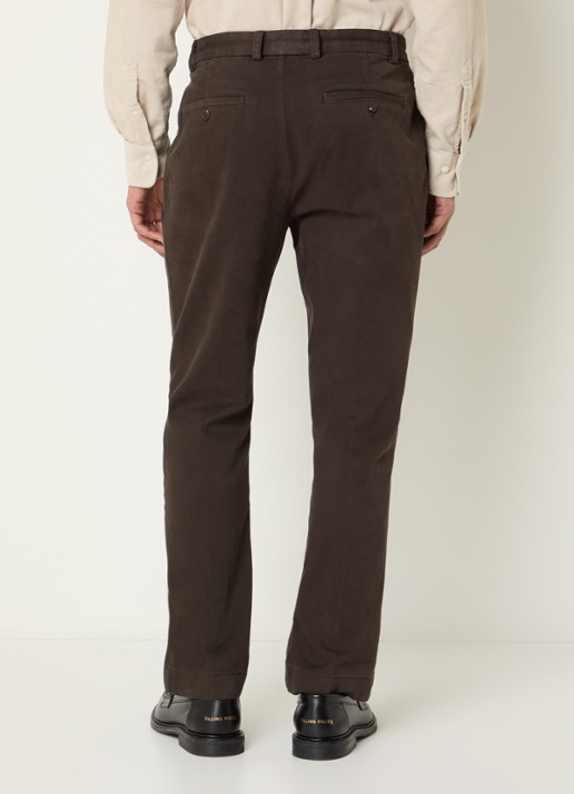 Gant Slim fit chino met steekzakken - achterkant 5 bruin