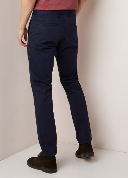 Gant Slim fit chino van katoen - achterkant blauw