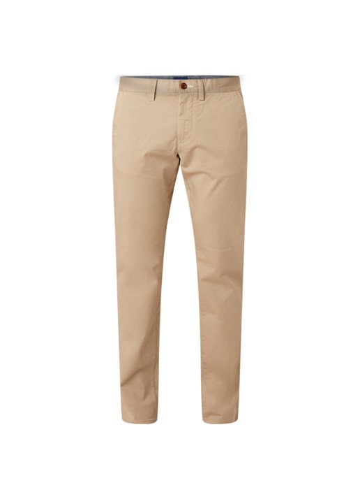 Gant Slim fit chino van katoen - voorkant 2 beige