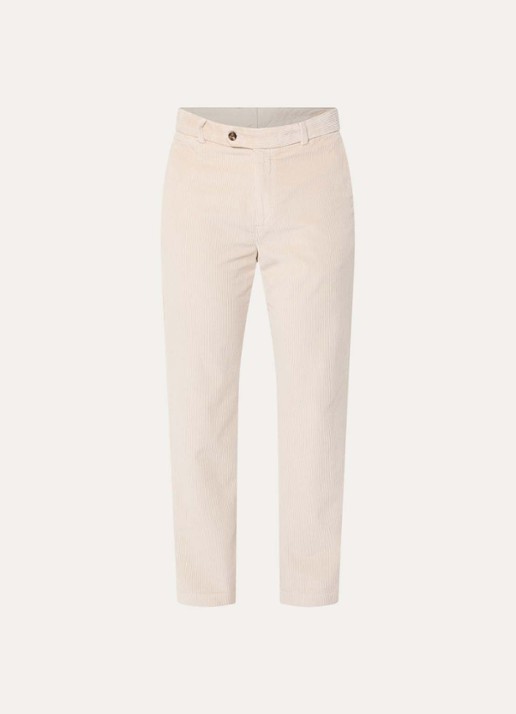 Gant Straight fit broek van corduroy met steekzakken - voorkant 4 creme