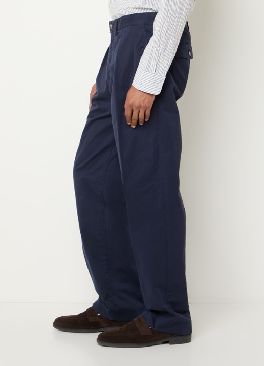 Gant Straight fit chino met steekzakken - detail 4 blauw