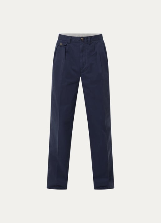 Gant Straight fit chino met steekzakken - voorkant blauw