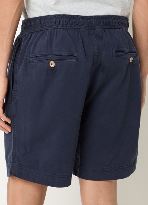 Gant Straight fit korte broek met steekzakken - achterkant 4 blauw