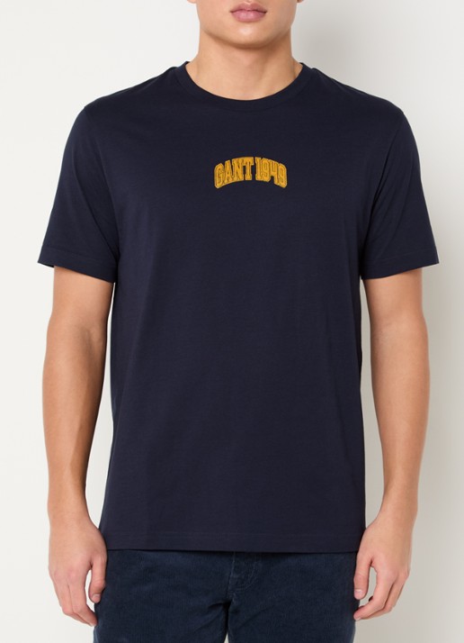 Gant T-shirt met flock logoprint