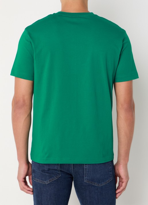 Gant T-shirt met logo - achterkant donkergroen