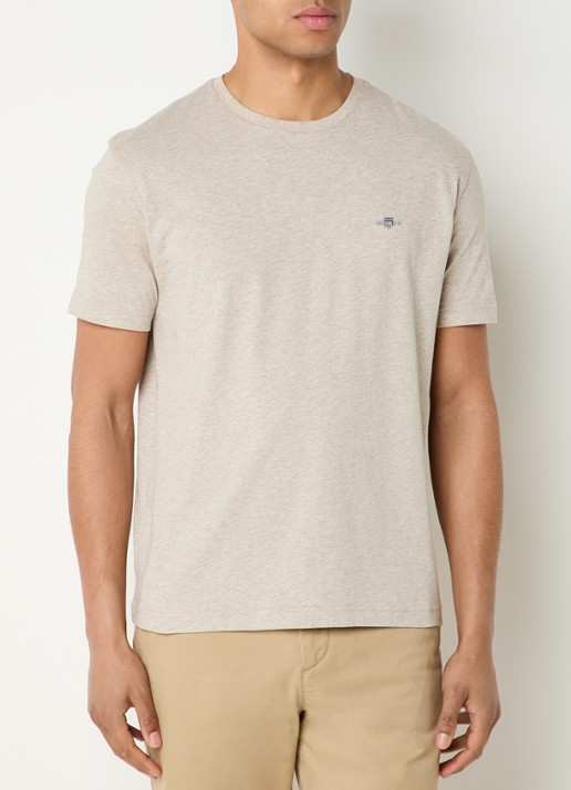 Gant T-shirt met logoborduring