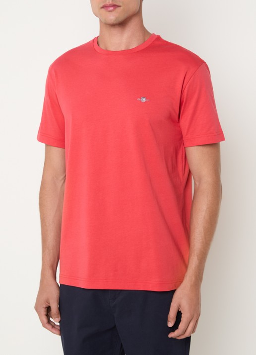 Gant T-shirt met logoborduring