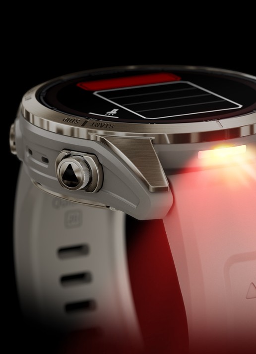 Garmin Fenix 7S Pro Solar horloge 42 mm met saffierglas - detail 7 goud