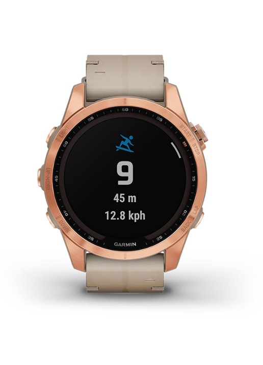 Garmin Fenix 7S Sapphire Solar smartwatch 42 mm - detail 4 roségoud