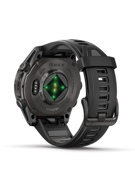 Garmin Fenix 8 43mm, AMOLED, saffier - detail 3 metallic