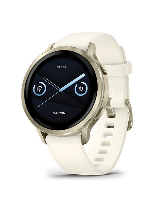 Garmin Venu 4 - 41mm - detail 2 lunar gold