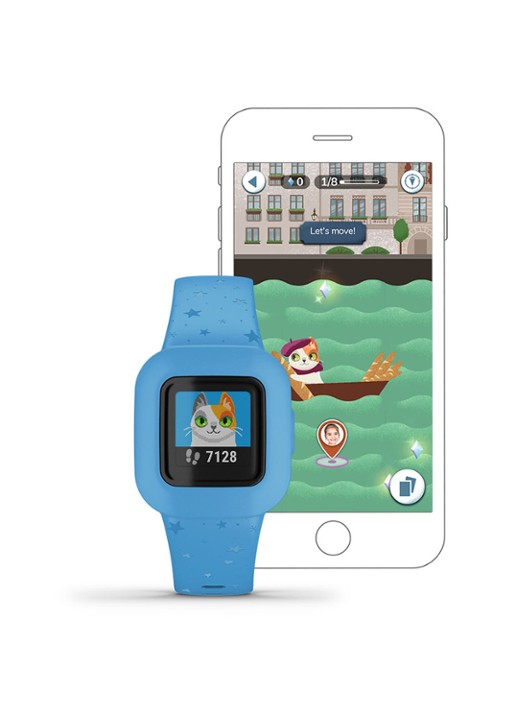 Garmin Vivofit Junior 3 kids horloge 30 mm - detail blauw