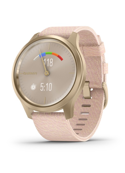 Garmin Vivomove Style hybride smartwatch 42 mm - detail 3 lichtroze
