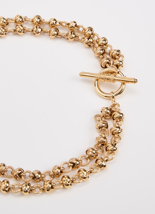 Gas Bijoux Atik schakelketting verguld - detail 2 goud