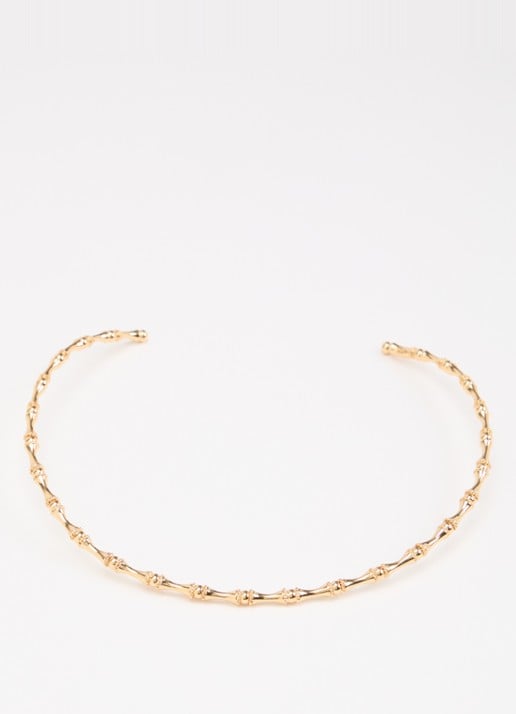 Gas Bijoux Bambou choker verguld - detail goud
