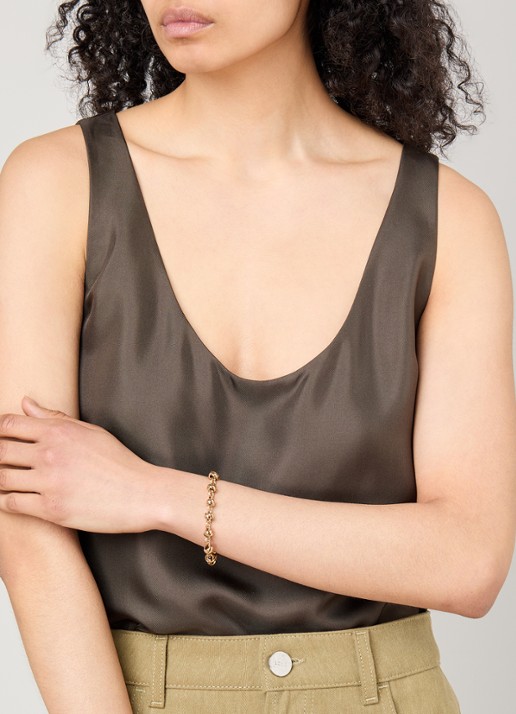 Gas Bijoux Batik schakelarmband verguld - voorkant 4 goud