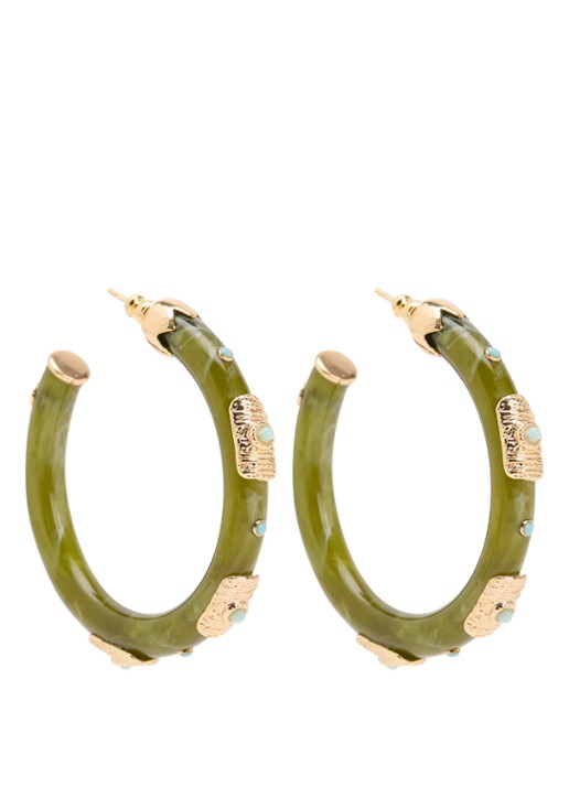 Gas Bijoux Caftan oorringen verguld