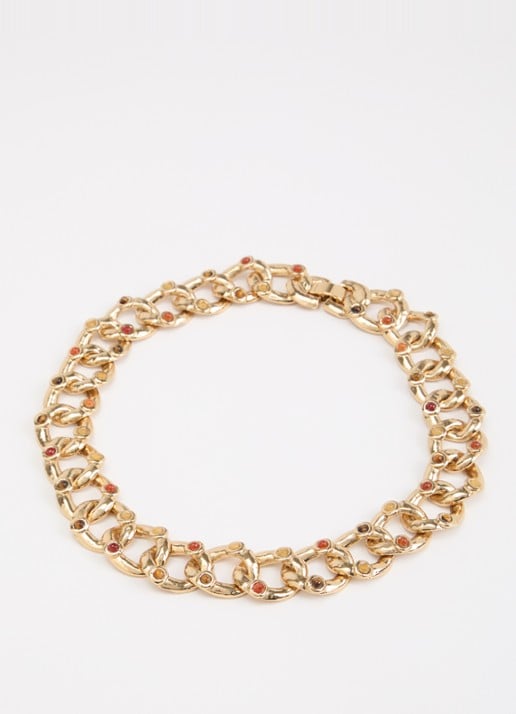 Gas Bijoux Misti schakelketting verguld - detail goud