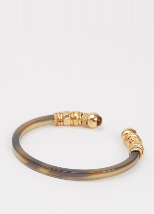 Gas Bijoux Sari bangle verguld - detail 3 lichtbruin