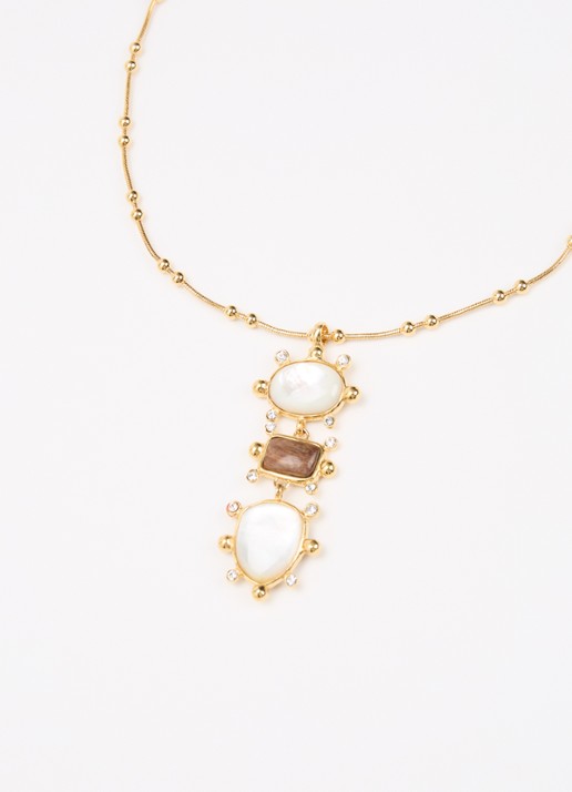 Gas Bijoux Tiki ketting verguld - detail 3 goud