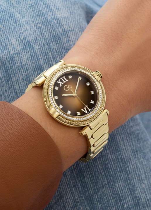 Gc Watches Vogue Cable horloge Z52005L4 - detail 3 goud