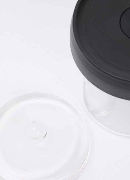 GEFU Nativo fermentatie pot 0,5 l  - voorkant 2 zwart