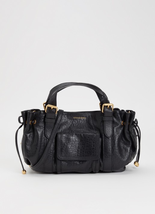 Gerard Darel 18H handtas van leer met afneembare schouderriem