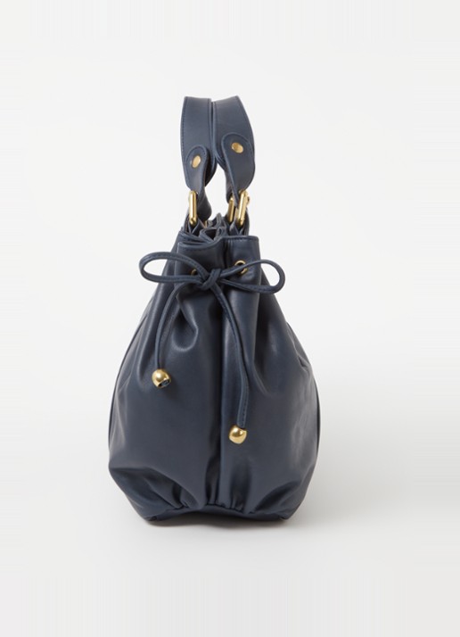 Gerard Darel 24H handtas van kalfsleer - detail 2 donkerblauw