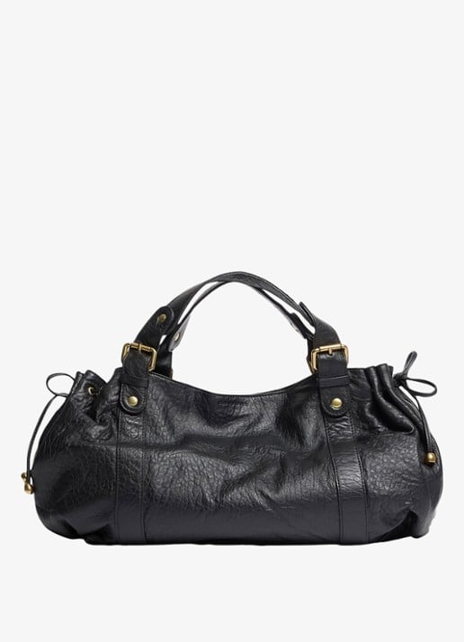 Gerard Darel 24H handtas van pebbled schapenleer
