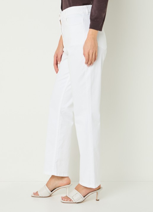 Gerard Darel Adela high waist straight leg jeans met gekleurde wassing - detail 5 wit
