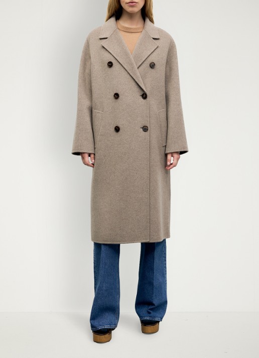 Gerard Darel Aela double-breasted mantel in wolblend