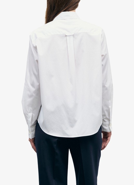 Gerard Darel Alix blouse met logoborduring - achterkant 2 wit