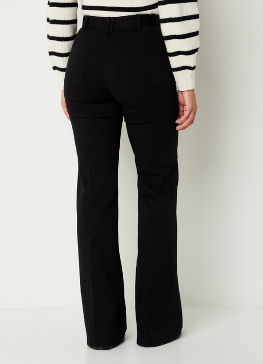 Gerard Darel Anna high waist loose fit jeans met stretch - achterkant 3 zwart