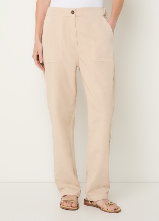 Gerard Darel Audette mid waist pantalon in linnenblend