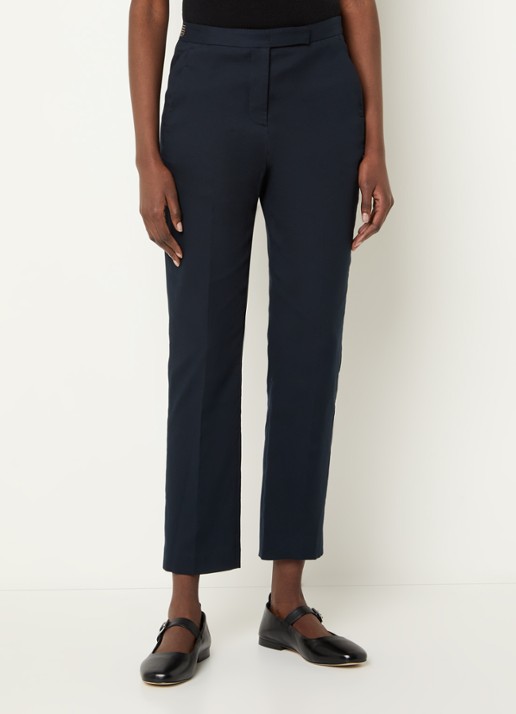 Gerard Darel Auria high waist cropped slim fit pantalon met steekzakken